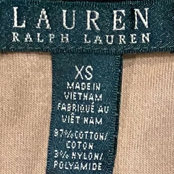 Lauren Ralph Lauren Open Front Cardigan in Black/Tan Women’s XS - Picture 3 of 4